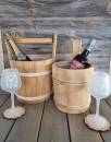 Flaschenkühler Set Holzfassl